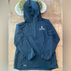 Under Armour St. Jude 1/2 Zip Pullover Hoodie Black MD HeatGear Lightweight
